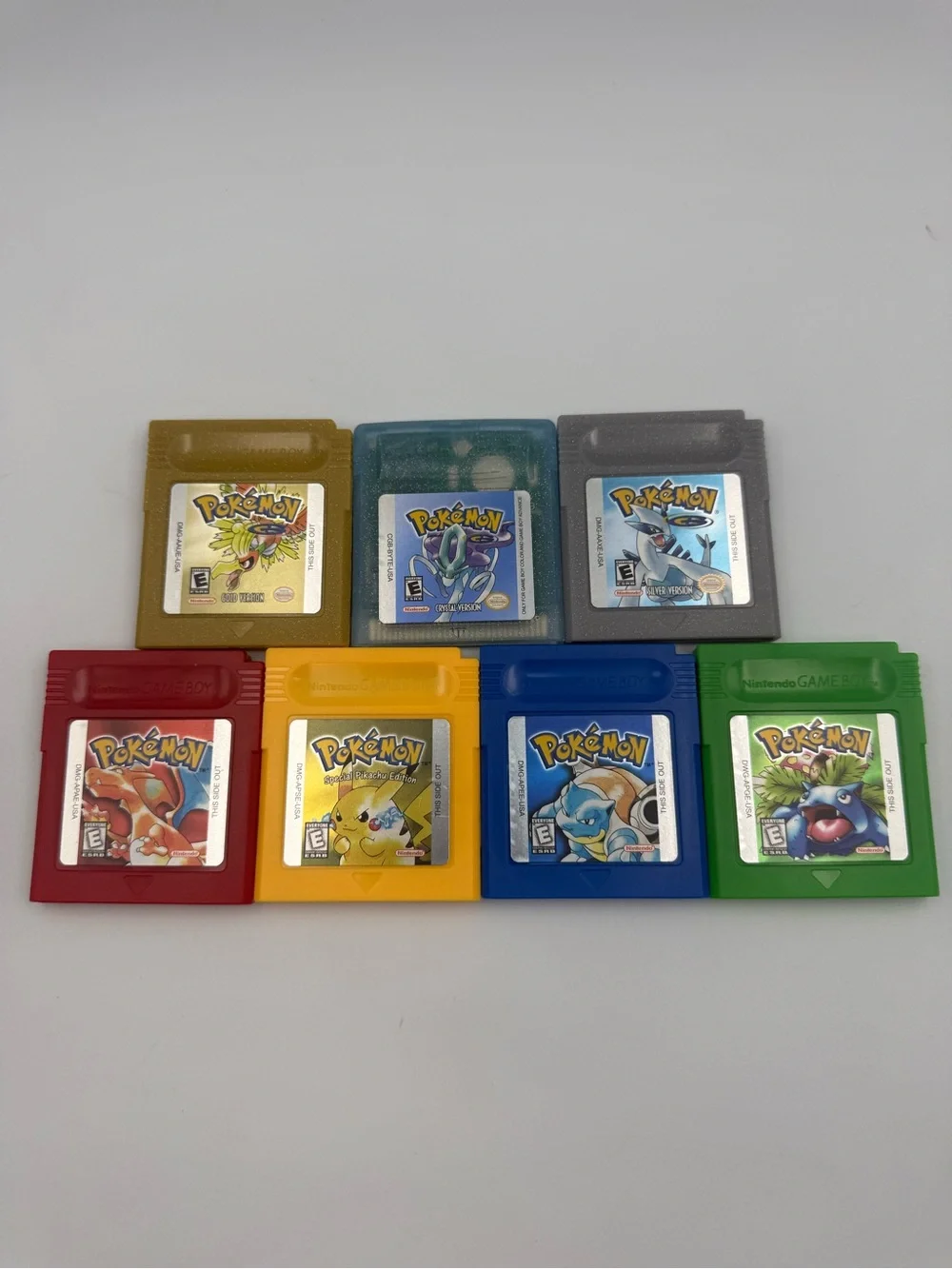Pokemon Game Boy Bundle – Red Blue Yellow Gold Silver Crystal Green Tested